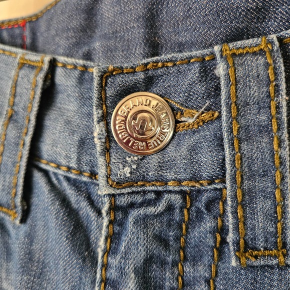 TRUE RELIGION Men's Distressed Rainbow Billy Boot Cut Zipper Jeans Sz 31 Seat 34 - Picture 6 of 16